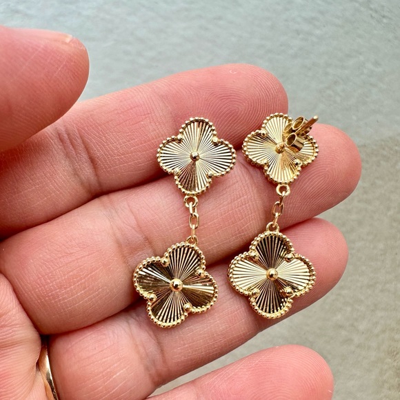 18k pure gold earrings. (SOLD) - Picture 1 of 3